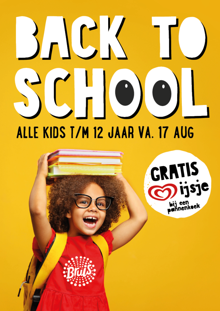 Back to School gratis ijsje restaurant Bruis Blaricum