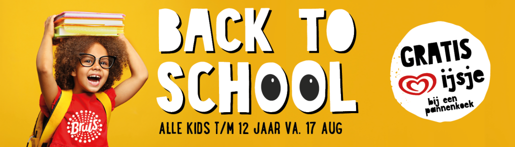 Back to School gratis ijsje restaurant Bruis Blaricum